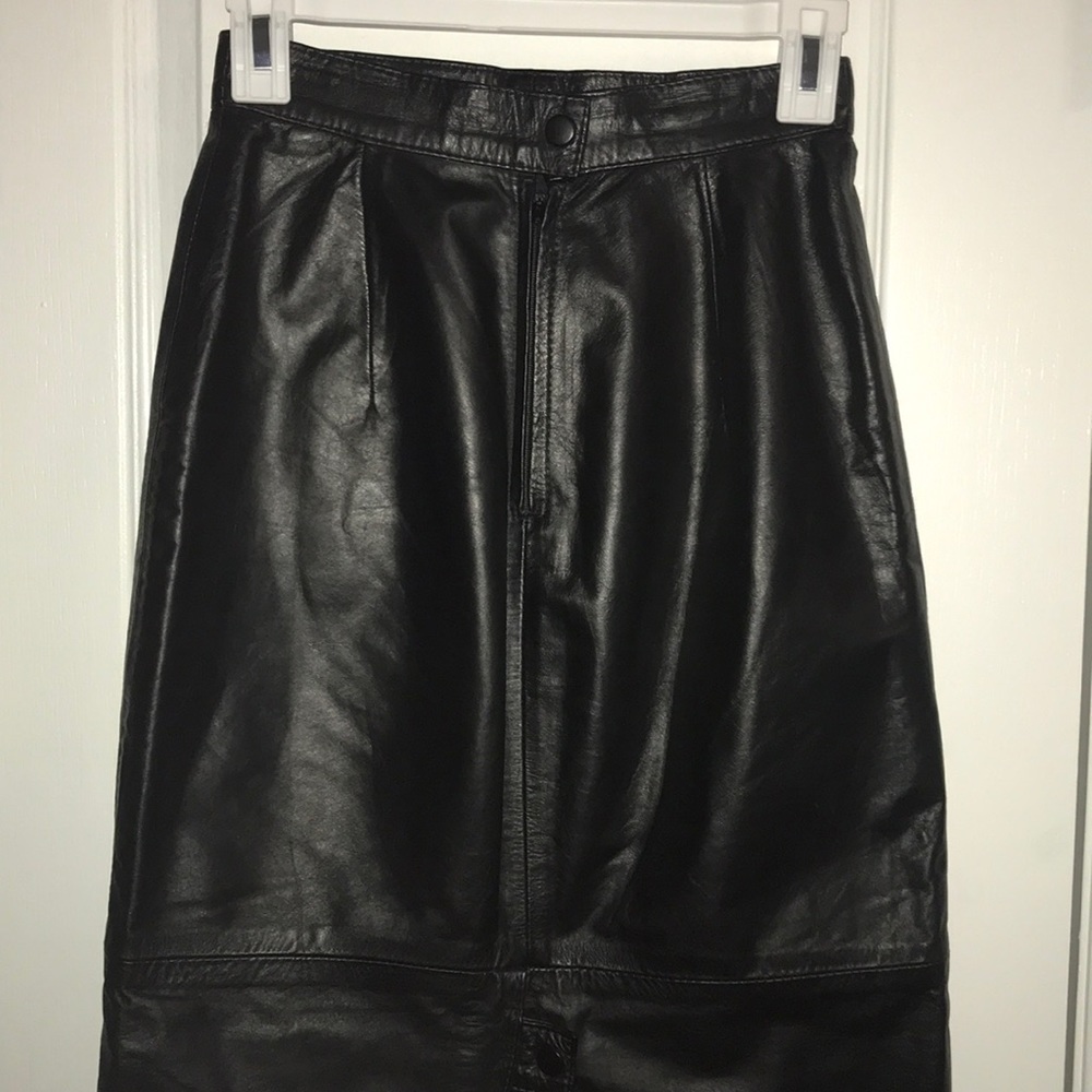 Vintage 1970’s leather skirt
